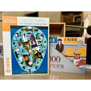 EUC Puzzle Bndl Excuse Me While I Kiss Sky 1000 & We Think the Wld of Birds 1000